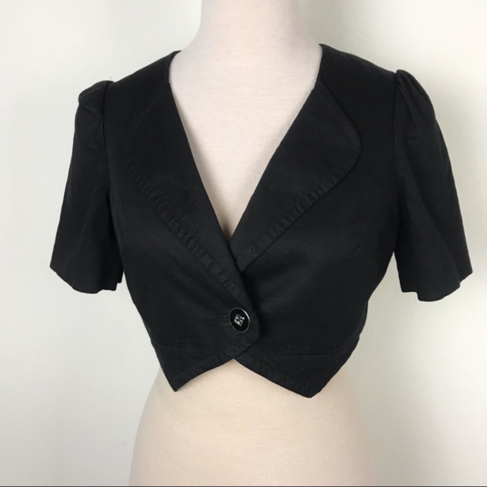 Anthropologie Cartonnier Crop Jacket